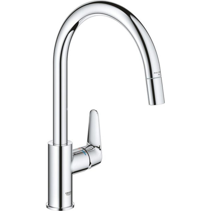 Смеситель для кухни Grohe StartCurve 30562000 (с выдвижной лейкой), фото 