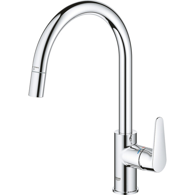 Смеситель для кухни Grohe StartCurve 30562000 (с выдвижной лейкой), фото 5