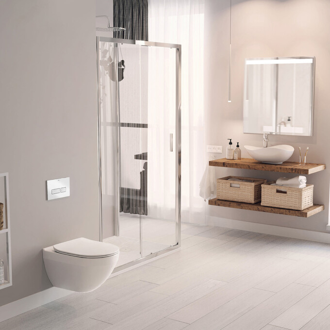 Безободковый подвесной унитаз Roca Hebe Round Rimless A34H138000 (c сиденьем), фото 4