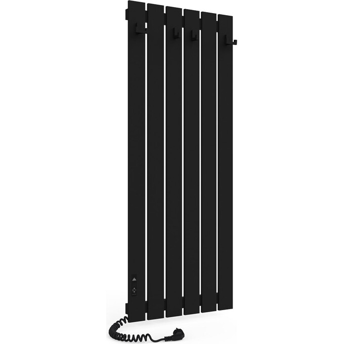 Электрический полотенцесушитель Laris Зебра Бостон ЧФ(Ч)6 R2 73207927 (480x1200, черный матовый, левый, с таймером), Доступные размеры: 480 x 1200, Цвет производителя: черный матовый, Подключение полотенцесушителя: левое, фото 