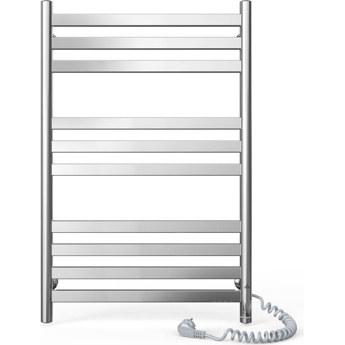 Электрический полотенцесушитель Laris Кватро П10 S3 73207885 (500x800, хром/белый/черный/золото/бронза, правый, сенсорный, с таймером), Доступные размеры: 500 x 800, Подключение полотенцесушителя: правое, фото 2