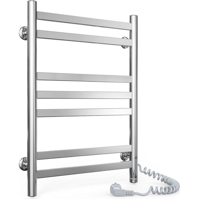 Электрический полотенцесушитель Laris Кватро П7 S3 73207888 (400x600, хром/белый/черный/золото/бронза, правый, сенсорный, с таймером), Доступные размеры: 400 x 600, Подключение полотенцесушителя: правое, фото 