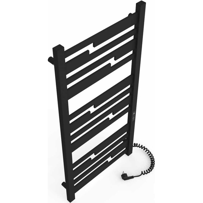 Электрический полотенцесушитель Laris Зебра Тетрис ЧФ(Ч)12 R2 73207857 (500x1100, черный матовый, правый, с таймером), Доступные размеры: 500 x 1000, Цвет производителя: черный матовый, Подключение полотенцесушителя: правое, фото 4