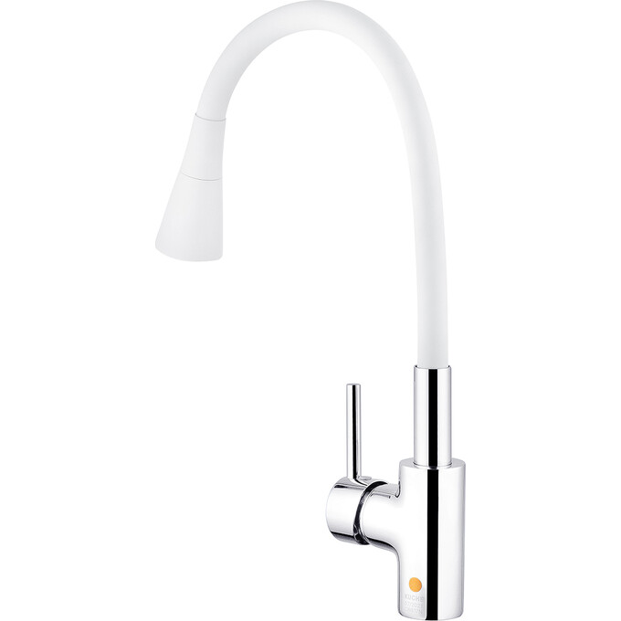 Кухонна мийка зі змішувачем Kroner KRG5050HMC031WHISP016 (50x50 см, 3.0/1.0 мм, з коландером, дозатором та сифоном), фото , изображение 15