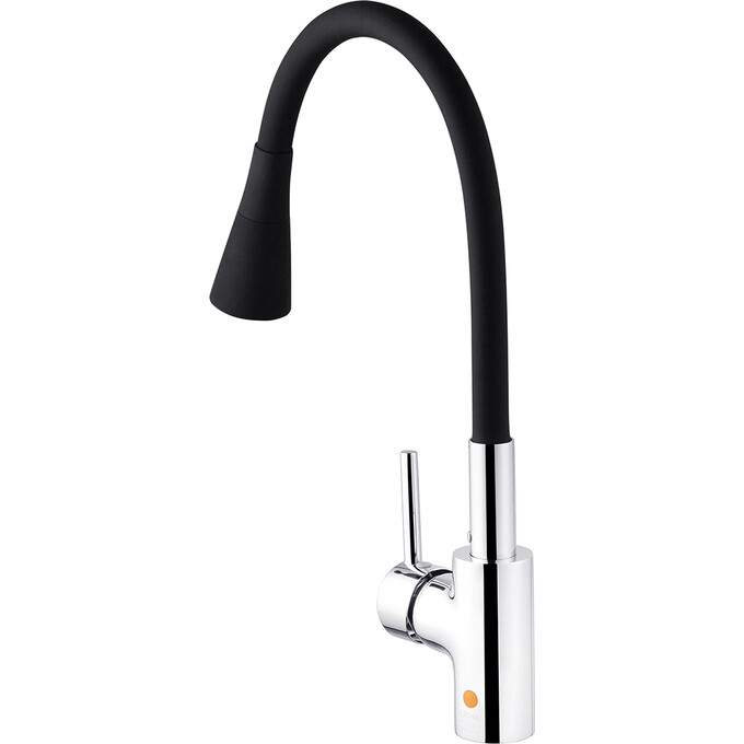 Кухонна мийка зі змішувачем Kroner KRG6350RHMC031BLKSPECG049 (63x50 см, 3.0/1.0 мм, з коландером, дозатором та сифоном, ліва), фото , изображение 13