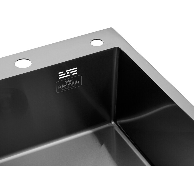 Кухонная мойка со смесителем Kroner KRS7849RHMPVDSCH03918SP026 (78x49 см, 3.0/1.0 мм, с коландером, дозатором и сифоном, левая), фото 6
