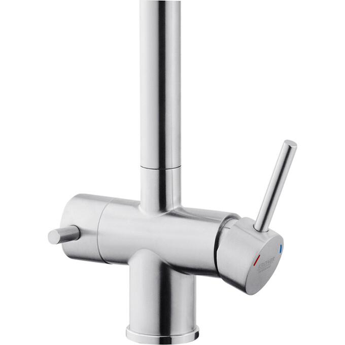 Кухонна мийка зі змішувачем Kroner KRG7843ZHMESG03815BLKSP016 (78x43 см, 3.0/1.0 мм, з коландером, дозатором та сифоном), фото , изображение 17