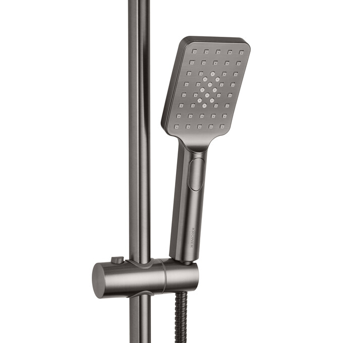 Комплект змішувачів для ванної кімнати Kroner Armada+Graz KRAGRP066GRP010 (GRP066+GRP010, графіт), фото , изображение 7