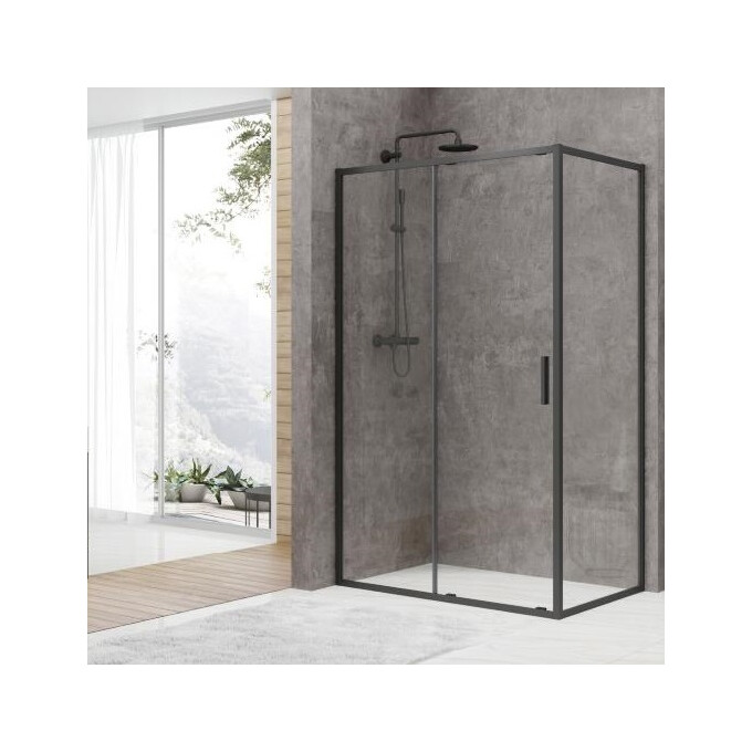 Душова кабіна Devit Art 2.0 FEN2340B (120x80 см, прозоре скло, профіль чорний матовий), фото 