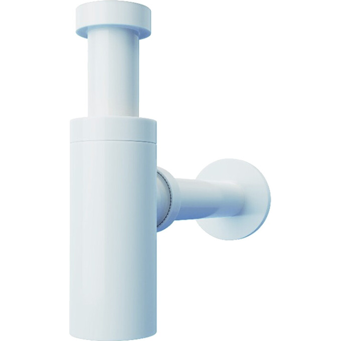 Сифон для раковини Devit DVPL002 (пляшковий, білий), Колір виробника: білий, фото 