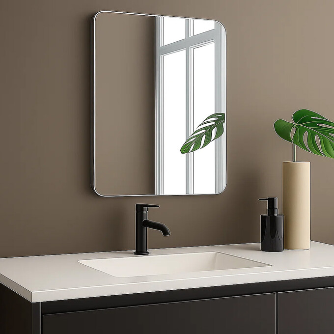 Дзеркало для ванної кімнати Devit Basic 4600700 (60x70 см), Доступні розміри: 60 x 70, фото 