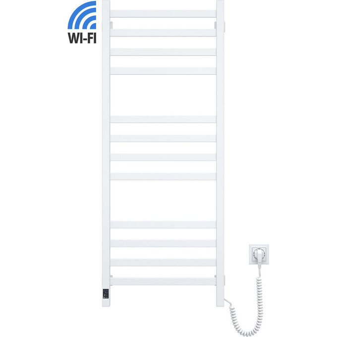 Електрична рушникосушарка Navin Авангард Sensor Wi-Fi 12-028055-4812 (480x1200, білий, правий, сенсорний, з таймером), фото 