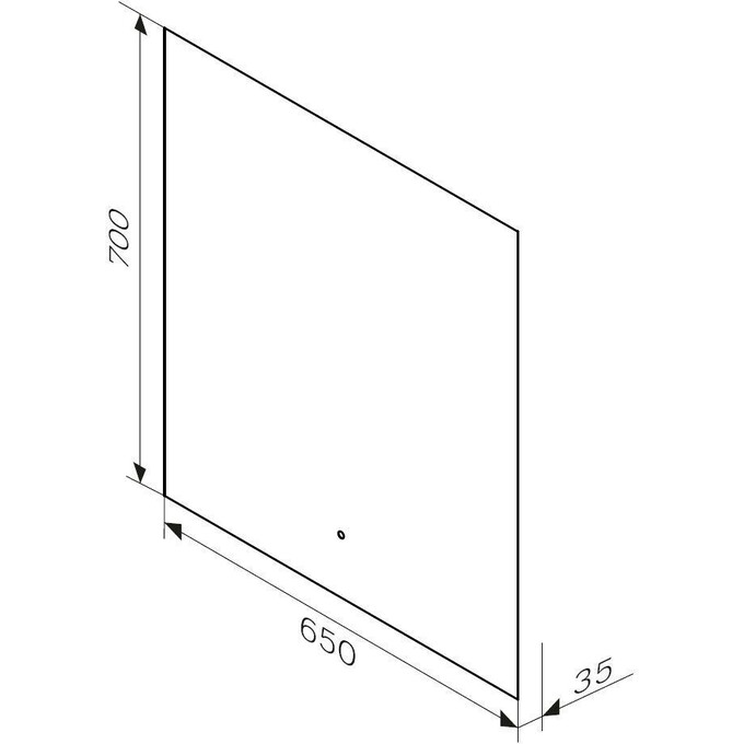 Зеркало для ванной комнаты Am.Pm X-Joy M85MOX10651WG38 (65x70 см, с LED-подсветкой, с ИК-сенсором), Доступные размеры: 65 x 70, фото 6