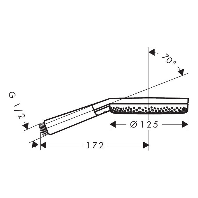Лійка для душу Hansgrohe Raindance Alive Select S Brushed Black Chrome 24511340 (брашований чорний хром, трирежимна), Колір виробника: брашований чорний хром, фото , изображение 6