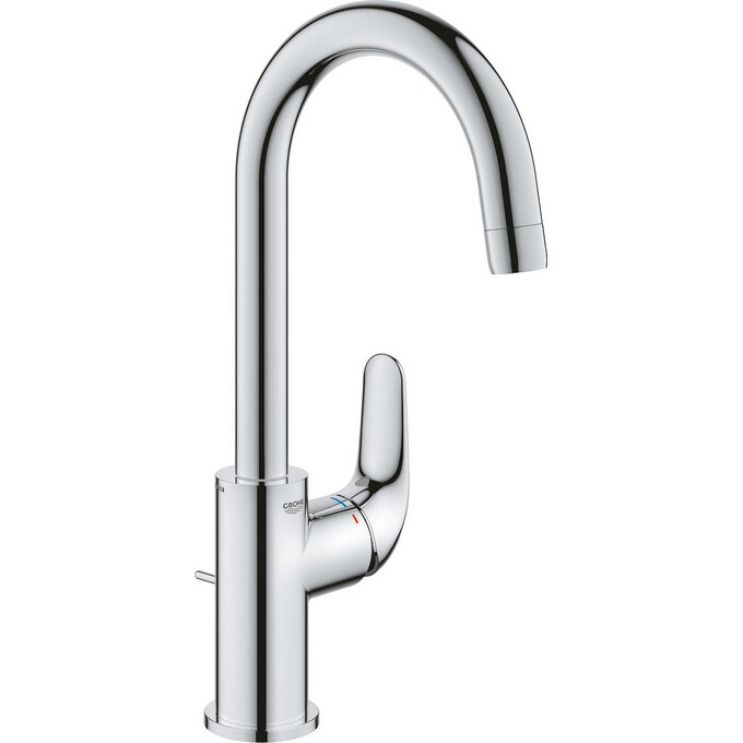 Змішувач для умивальника Grohe QuickFix Swift ColdStart EcoMode L-Size Chrome 24330001 (хром, з донним клапаном), фото 