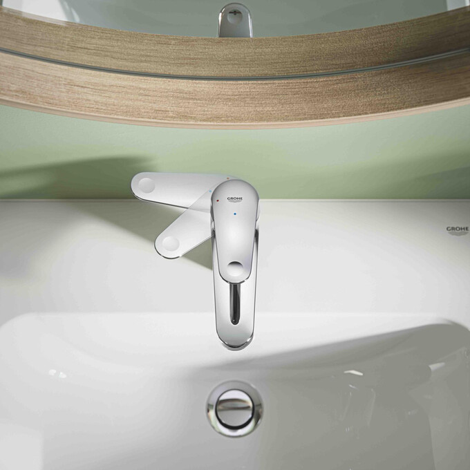 Змішувач для умивальника Grohe QuickFix Swift ColdStart S-Size Chrome 24323001 (хром), фото , изображение 2