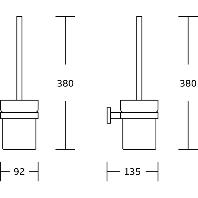 Йоржик для унітазу VBI Mars Brushed Gold VBI-040120BG (брашоване золото, настінний), Колір виробника: золото брашоване (матове), фото , изображение 2