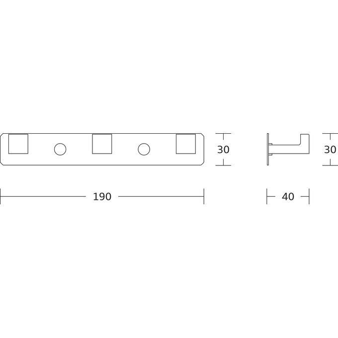Гачок для ванної кімнати VBI Quadro Chrome VBI-049703CH (хром, потрійний), Колір виробника: хром, фото , изображение 2