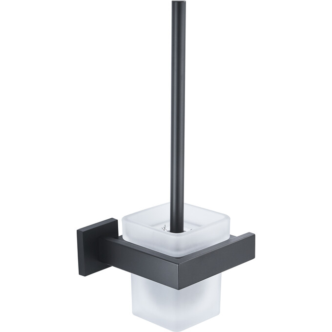 Ершик для унитаза VBI Jupiter Black VBI-040610BL (черный матовый, настенный), Цвет производителя: черный матовый, фото 