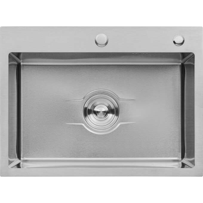 Кухонна мийка зі змішувачем Kroner KRD5843HMBGRA43332C132GRASP016 (58x43 см, 3.0/1.0 мм, з дозатором та сифоном, з сушаркою для посуду), фото , изображение 2