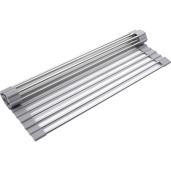 Кухонна мийка із змішувачем Kroner KRD5050HMBGRA43332C132GRASP016 (50x50 см, 3.0/1.0 мм, з дозатором, сифоном та сушаркою для посуду), фото , изображение 26