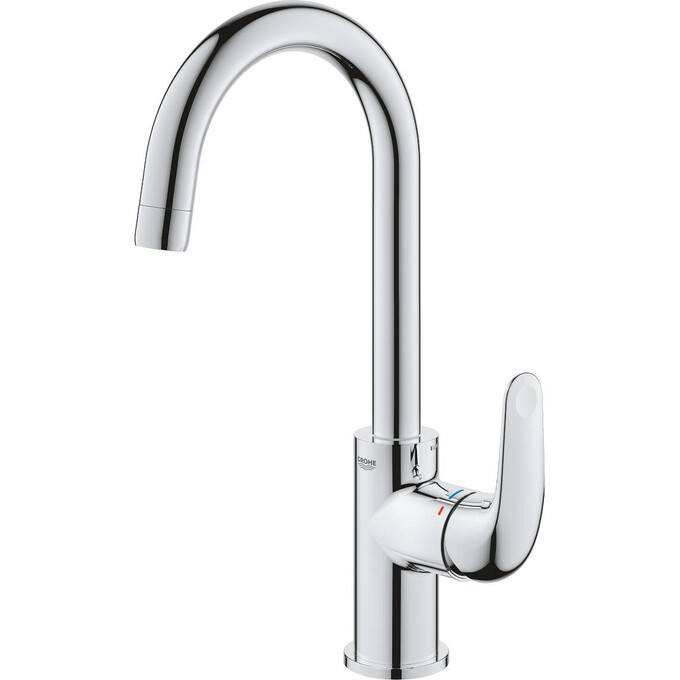 Змішувач для умивальника Grohe QuickFix Swift ColdStart EcoMode L-Size Chrome 24330001 (хром, з донним клапаном), фото , изображение 5