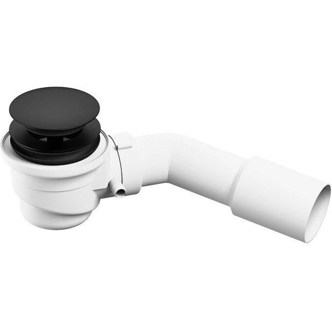 Сифон для отдельностоящей ванны Miraggio Click-Clack Black 44917 (черный матовый, нажимной), Цвет производителя: черный матовый, фото 