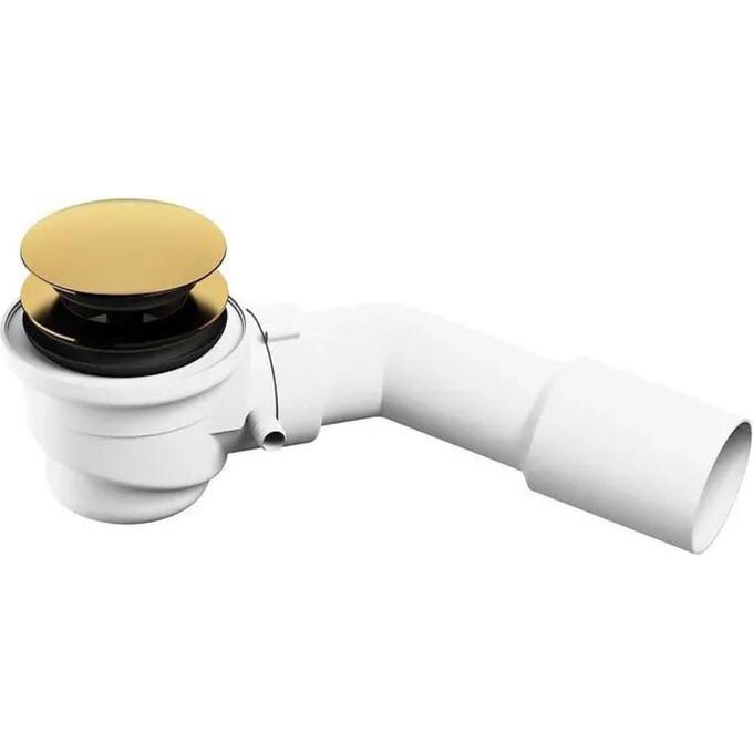 Сифон для отдельностоящей ванны Miraggio Click-Clack Gold 44918 (золото, нажимной), Цвет производителя: золото, фото 