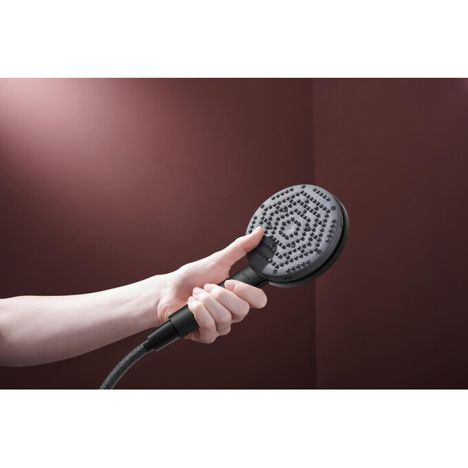 Лійка для душу Hansgrohe Raindance Alive Select S Matt Black 24511670 (чорна матова, трирежимна), Колір виробника: чорний матовий, фото , изображение 3