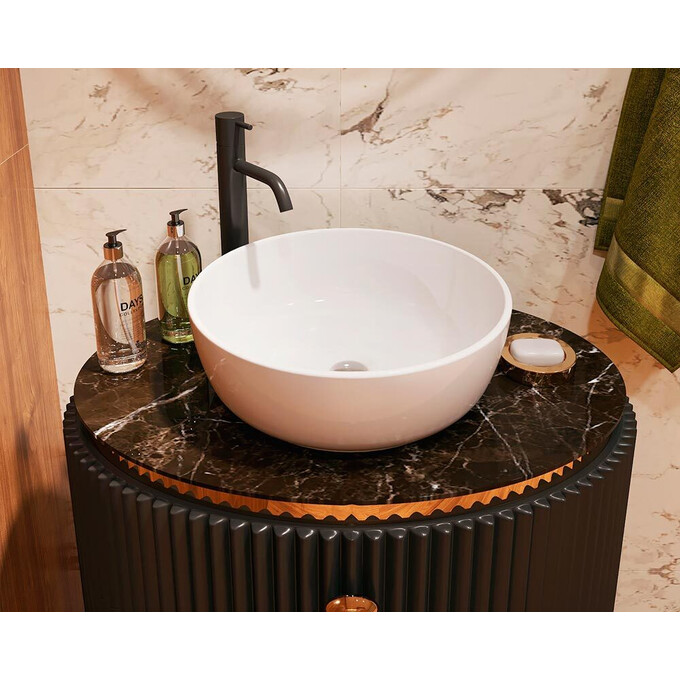 Умывальник Snail Сакура 177A100 (40 см, чаша), Цвет производителя: белый глянец, фото 
