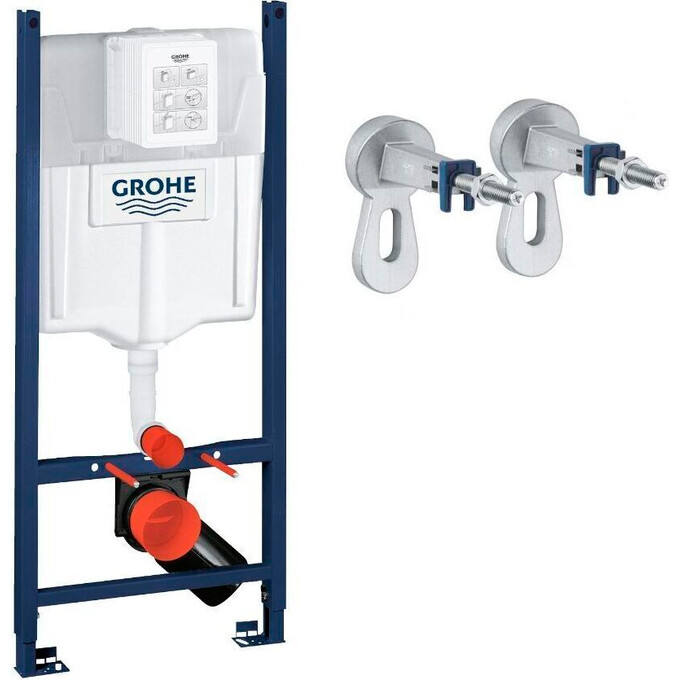 Комплект унитаз с инсталляцией 3 в 1: подвесной унитаз с сиденьем Volle Libra 2.0 Vortice 1321.001000 + инсталляция Grohe Rapid SL 388400WG + крепление к стене, фото 5