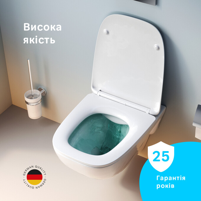 Безободковый подвесной унитаз Am.Pm X-Joy FlashClean CXA1700SC (с сиденьем), фото 10