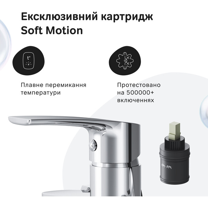 Змішувач для ванни Am.Pm Pride F7C95000 (з лійкою та шлангом), фото , изображение 5