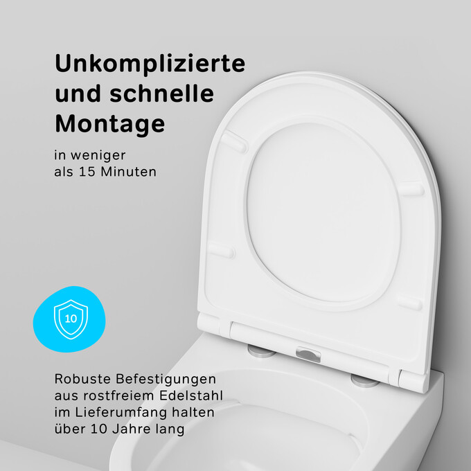 Сиденье для унитаза Am.Pm Spirit C707857WH (с микролифтом), фото 6