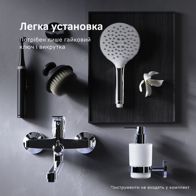 Змішувач для ванни Am.Pm Pride F7C95000 (з лійкою та шлангом), фото , изображение 7