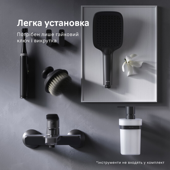 Смеситель для ванны Am.Pm Func F8F10022 (черный матовый), Цвет производителя: черный матовый, фото 9