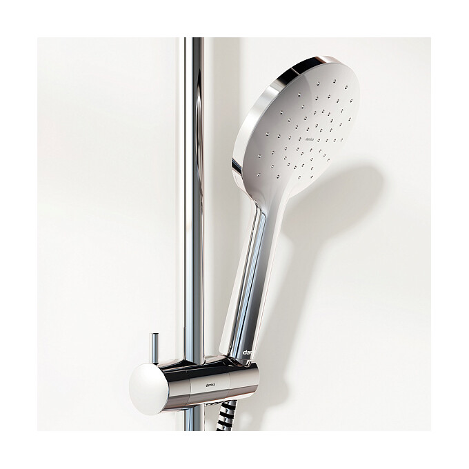 Душова система Damixa Jupiter Black 977710300 (хром), Колір виробника: хром, фото , изображение 3