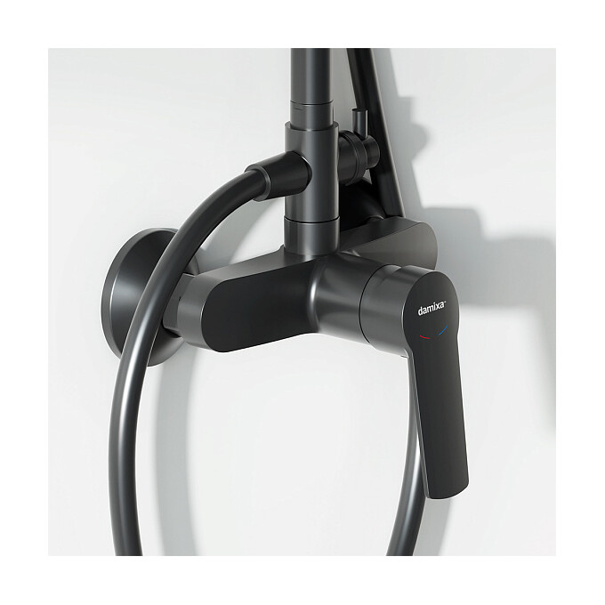 Душевая система Damixa Jupiter Black 977710300 (черная матовая), Цвет производителя: черный матовый, фото 4