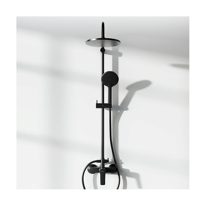 Душевая система Damixa Jupiter Black 977710300 (черная матовая), Цвет производителя: черный матовый, фото 2