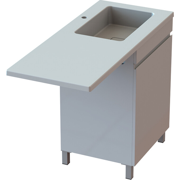 Тумба Snail Ріана з умивальником Snail Аляска 1200KM167RNA100 (120 см, біла глянсова, права, підлогова), Доступні розміри: 120 x 50 R, фото , изображение 11