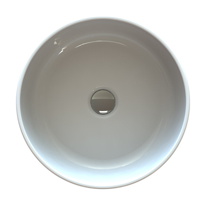 Умывальник Snail Сакура 177A100 (40 см, чаша), Цвет производителя: белый глянец, фото 8