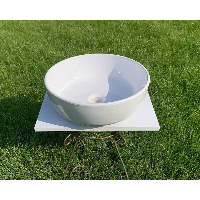 Умывальник Snail Сакура 177A100 (40 см, чаша), Цвет производителя: белый глянец, фото 4