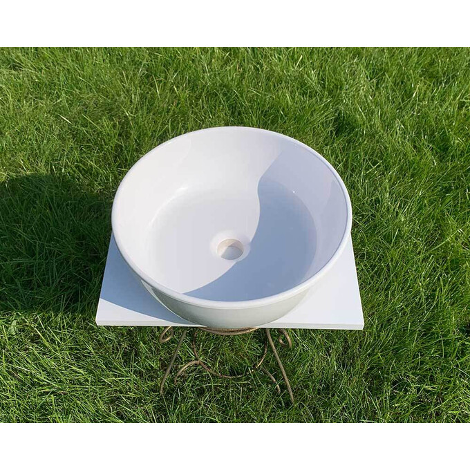 Умывальник Snail Сакура 177A100 (40 см, чаша), Цвет производителя: белый глянец, фото 5