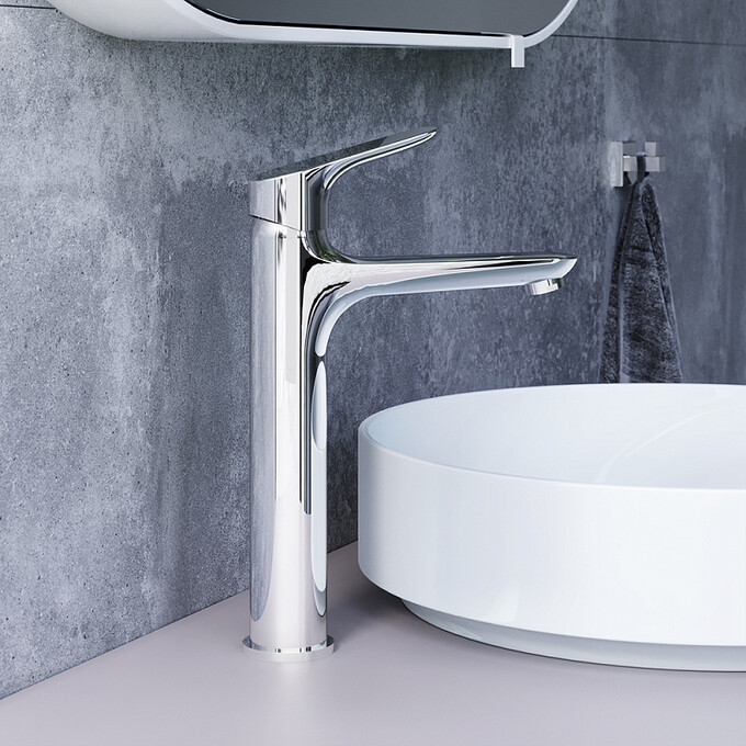 Змішувач для умивальника Damixa Jupiter Chrome 770250001 (хром, високий), Колір виробника: хром, фото 