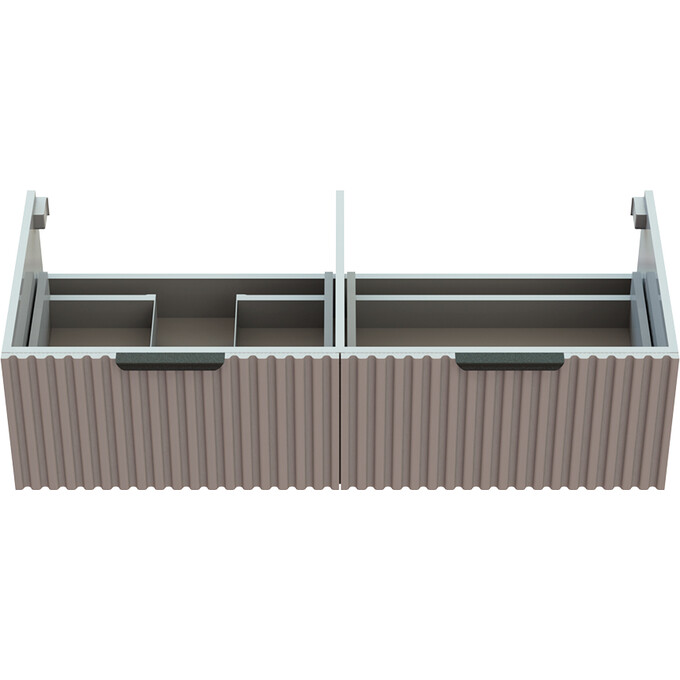 Тумба Snail Ванесса з умивальником Snail Аляска 1200KMF500LA100 (120 см, біла глянсова, ліва, підвісна), Доступні розміри: 120 x 50 L, фото , изображение 14