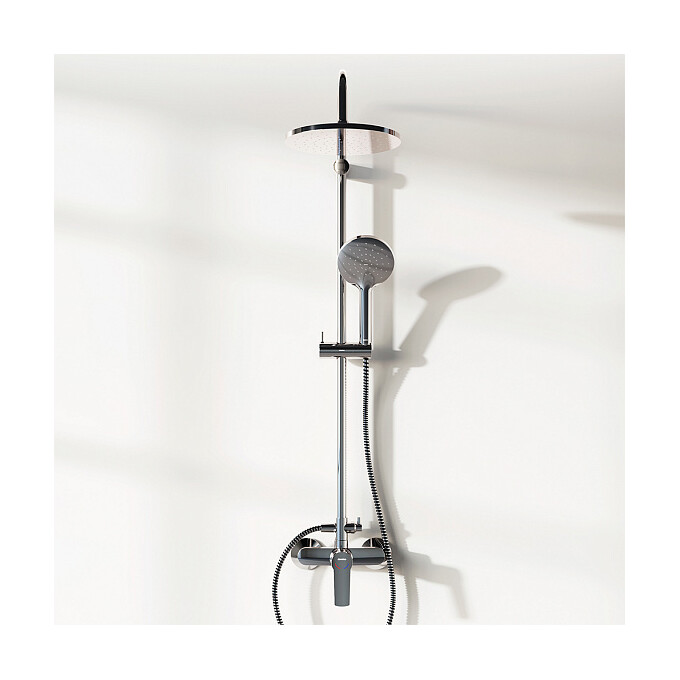 Душова система Damixa Jupiter Black 977710300 (хром), Колір виробника: хром, фото , изображение 2