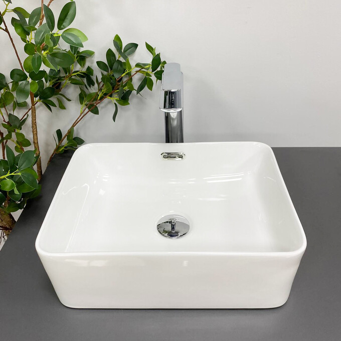 Умивальник VBI Arabba WHITE VBI-013500 (40x31 см), Доступні розміри: 40 x 31, Колір виробника: білий, фото , изображение 3