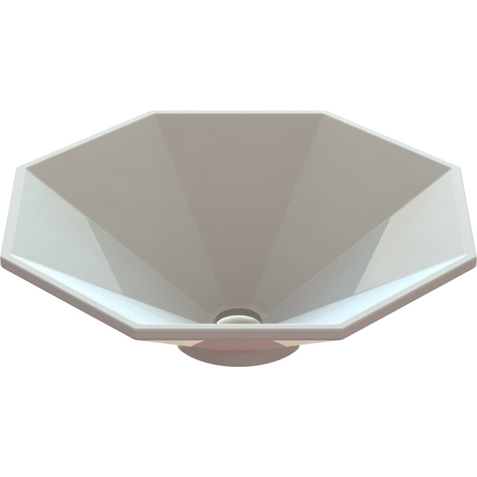 Умивальник Snail Сиріус White Glossy 113A100 (46x46 см, білий глянсовий, чаша), Колір виробника: білий глянець, фото , изображение 5