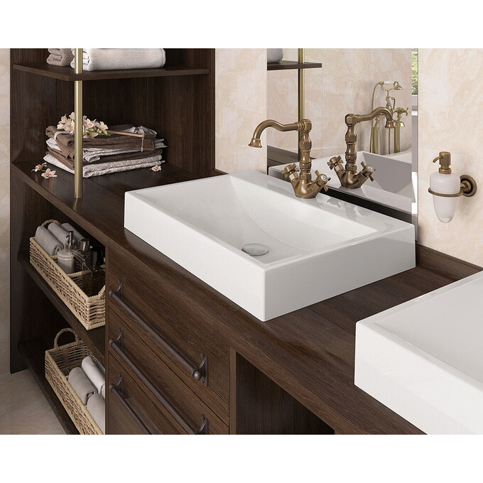 Умивальник Snail Гранд White Glossy 148A100 (60x41 см, білий глянсовий), Колір виробника: білий глянець, фото , изображение 5