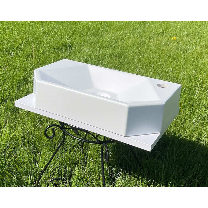 Умивальник Snail Тритон R White Matt 158RA100M (45x26 см, білий матовий), Доступні розміри: 45 x 26 R, Колір виробника: білий матовий, фото , изображение 5